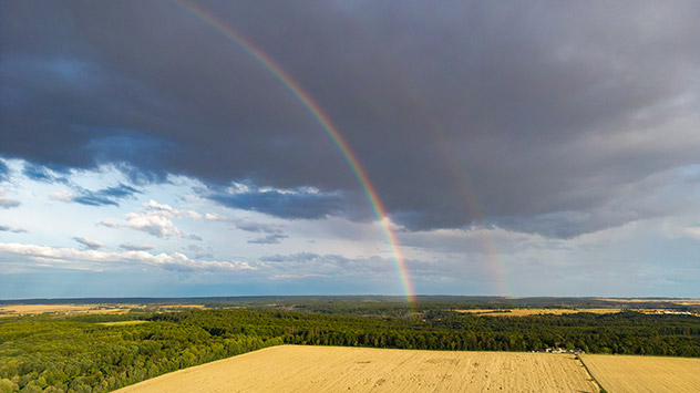 © Torsten Brehme Doppelregenbogen im Südharz