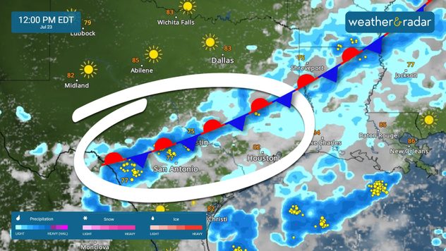 stalled front july 23, 2024