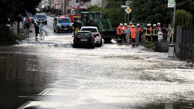 Blieskastel-Aßweiler Überflutungen  Wasser Senken