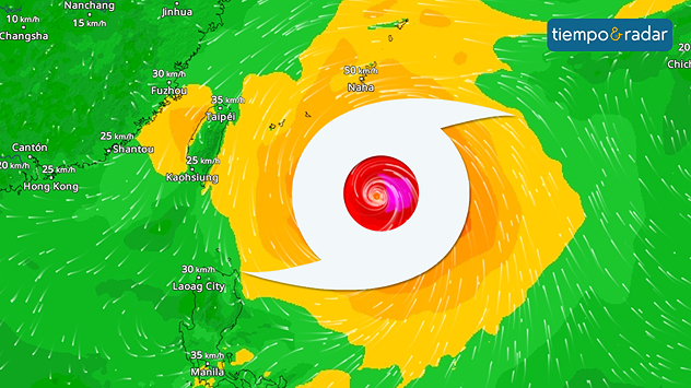 La tormenta tropical JANGMI se convertirá este fin de semana en un potente tifón con rachas de viento que superarán los 180 km/h.