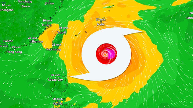 La tormenta tropical JANGMI se convertirá este fin de semana en un potente tifón con rachas de viento que superarán los 180 km/h.