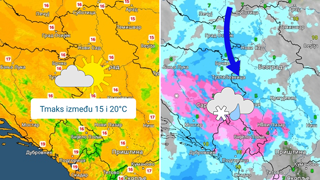 Suvo i toplo, pa promena vremena