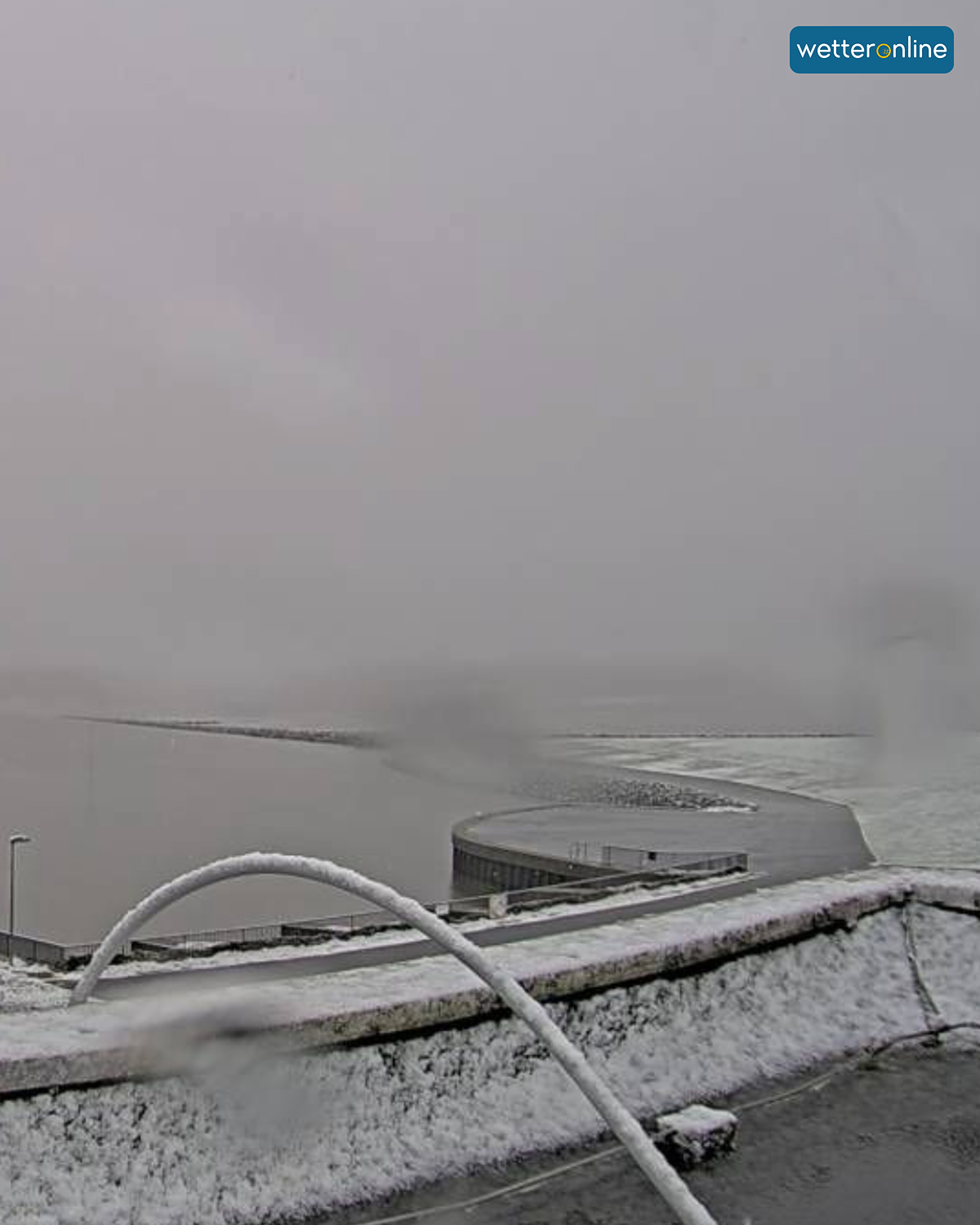 Dünne Schneedecke in Meldorf