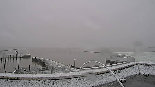 Dünne Schneedecke in Meldorf