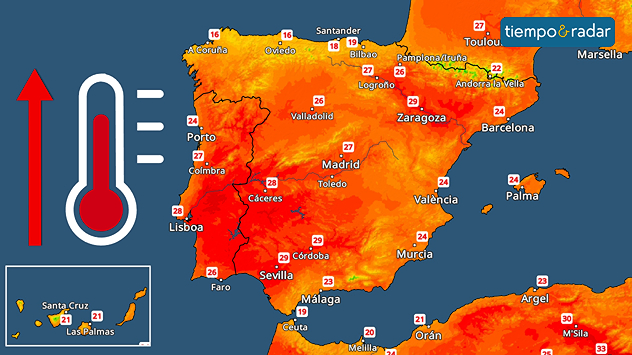Tras el paso de la pequeña DANA las temperaturas vuelven a subir.