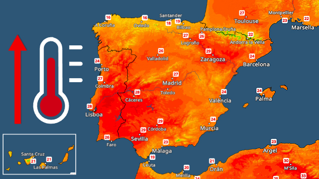 Una pequeña DANA provocará tormentas intensas, después volverá el tiempo estable con más sol y un ascenso de las temperaturas en la mayor parte del país.