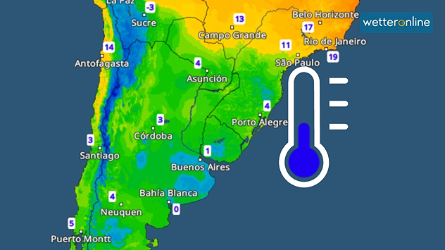 Une vague de chaleur historique touche une grande partie de l'Europe. Dans l'hémisphère sud, en revanche, c'est le cœur de l'hiver. L'air polaire et le gel sont particulièrement présents en Argentine, en Uruguay et au Brésil