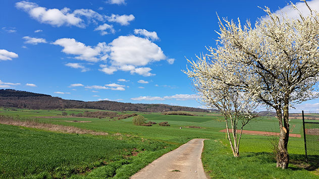 Zwischendurch gibt es auch mal einen blauen Himmel zu bewundern.