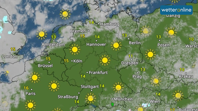 WetterRadar Donnerstag