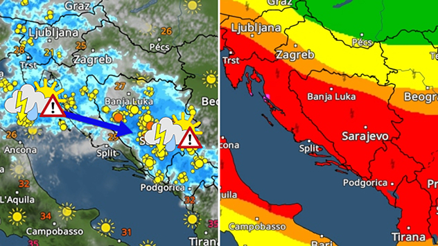 Vrlo nestabilan utorak, pa više Sunca