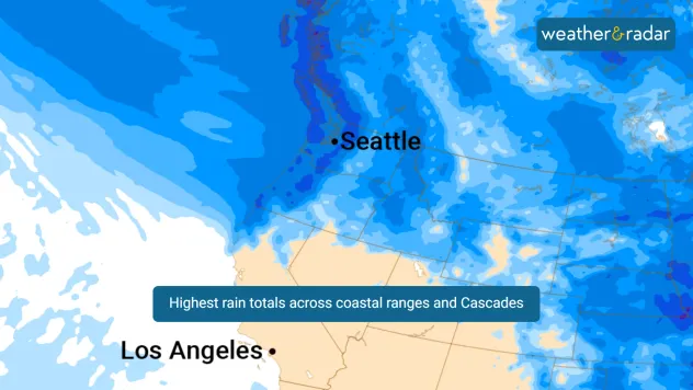 rainfall totals pacific northwest