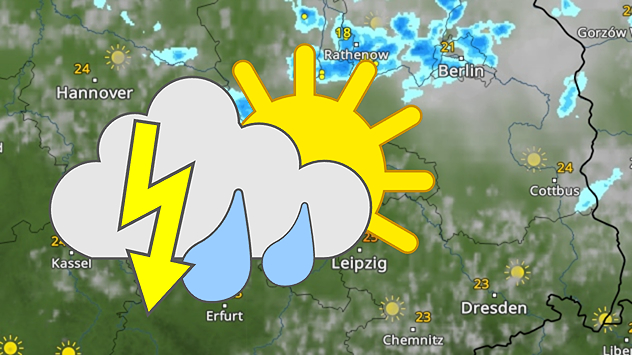 Gewittergefahr am Freitag in der östlichen Landesmitte