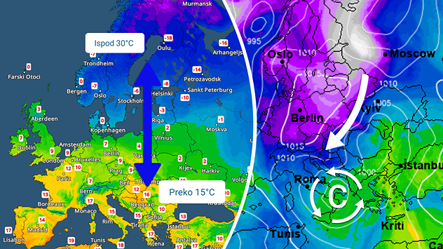 Obilnija kiša na Jadranu. Stiže snijeg?