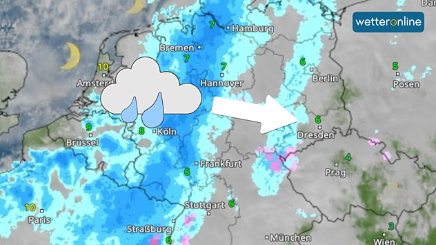 WetterRadar für Samstagabend WetterRadar für Samstagabend