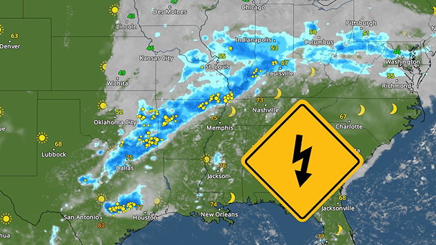 Hail, wind and tornadoes - Severe storms from Texas to the Ohio Valley ...