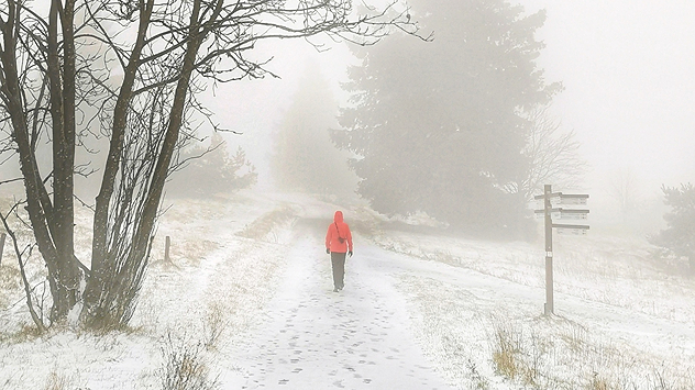 Schnee auf dem Kahlen Asten