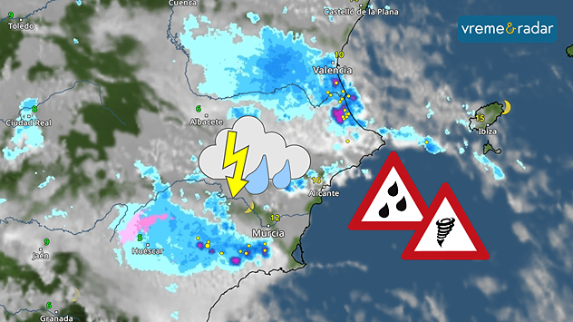 Grmljavinske oluje u Španiji
