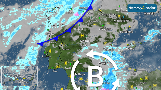 Mañana las lluvias se reactivarán en la Comunidad Valenciana, el sureste peninsular, en zonas orientales de Andalucía y en Castilla-La Mancha, pero con tendencia a ir a menos, ya que la bolsa de aire frío se irá rellenando.&nbsp;