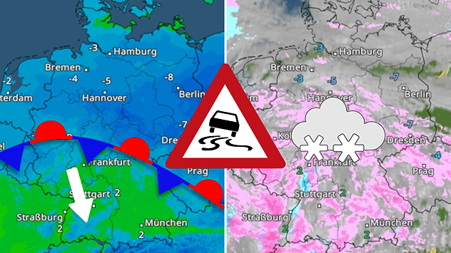 Die Frostluft kommt wieder südwärts voran