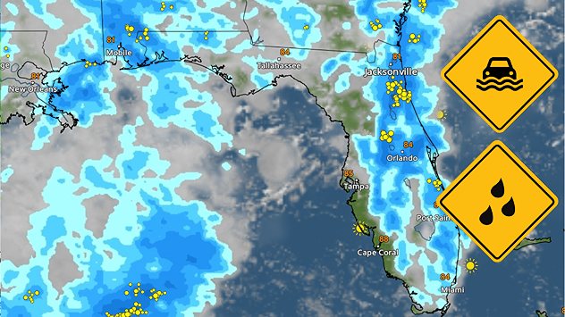 Heavy rain across Florida