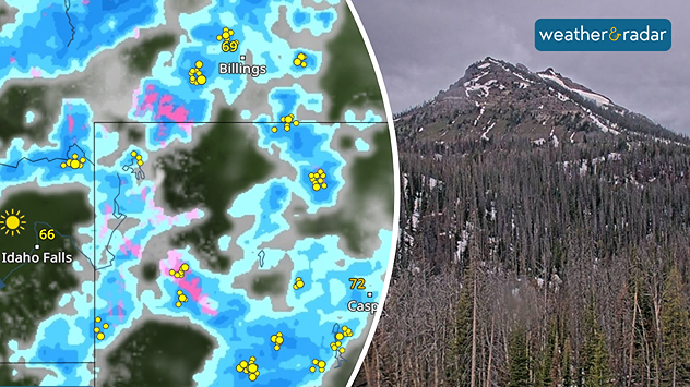WeatherRadar: Snow in the forecast for parts of the northern Rockies.
