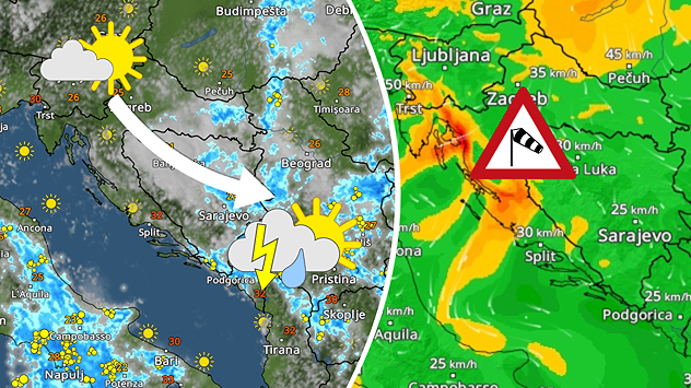 Kiša i pljuskovi prestaju. Vikend sunčan?