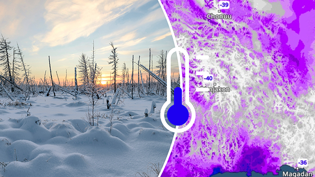 Legalacsonyabb értékek Kelet-Szibériában