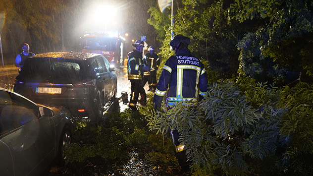 Auch in Stuttgart rücken die Feuerwehr und das Technische Hilfswerk zu viel Einsätzen aus.