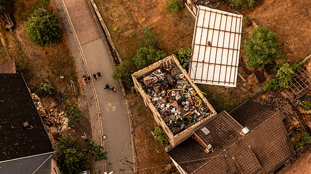 Abgedecktes Dach in Asweiler