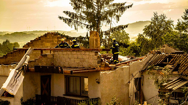 In Asweiler wurde ein Haus schwer beschädigt.