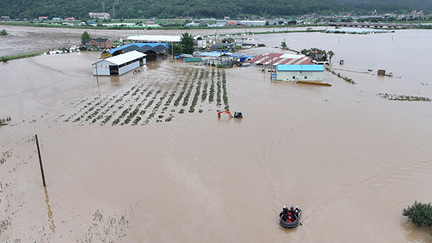 © dpa Wirbelsturm trifft Südkorea