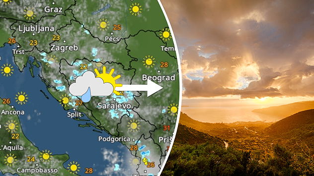Još ponegdje kiša, zatim sunčanije