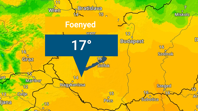 TemperaturRadar Ungarn