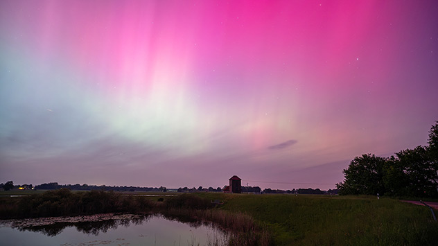 Polarlichter über Niedersachsen