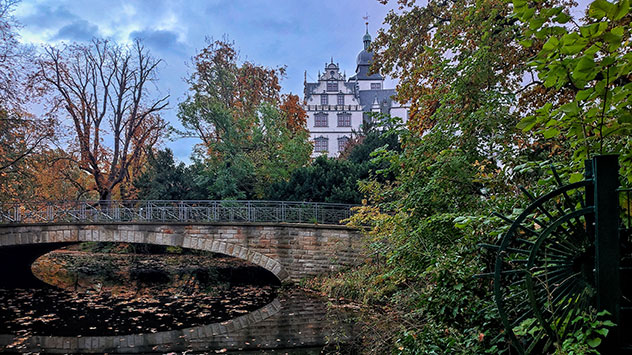 Herbst im Schlosspark in Wolfsburg