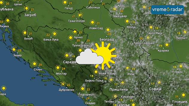 Suvo uz smenu Sunca i oblaka