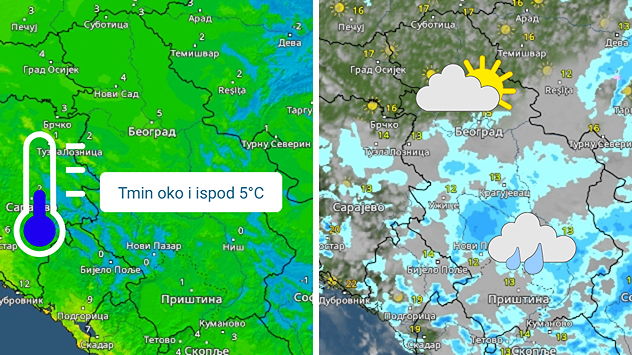 Promenljivo, pa prohladna jutra