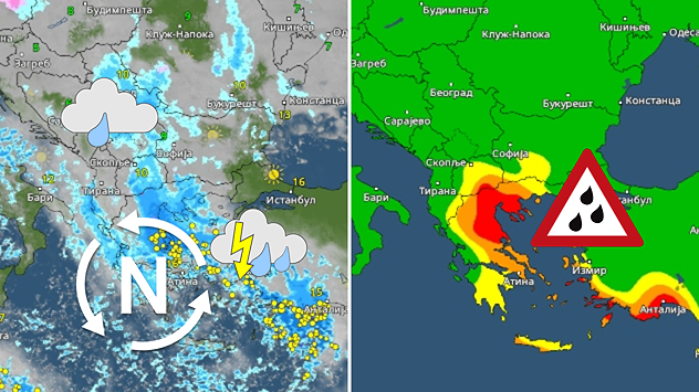 Kiša na Balkanu u petak