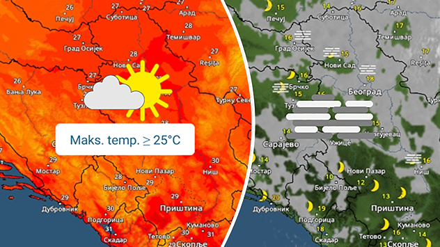 Magla, pa Sunce i toplo