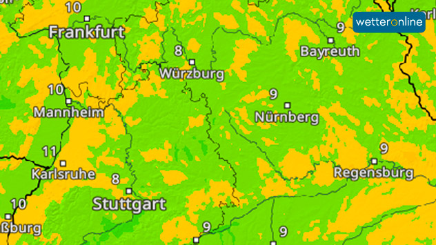 Tiefstwerte TemperaturRadar