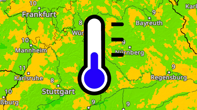 Tiefstwerte TemperaturRadar