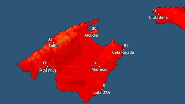 Hitze Mallorca bald vorbei - Am Wochenende unter 35 Grad