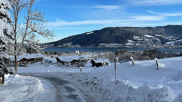 Tegernsee im Schnee