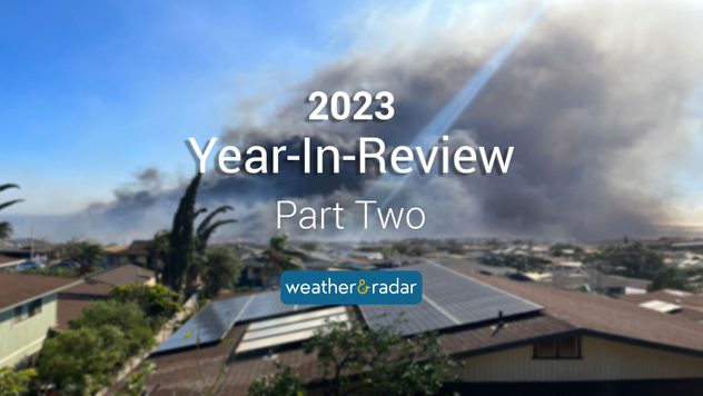 Smoke from the Lahaina wildfires that took place in August 2023.