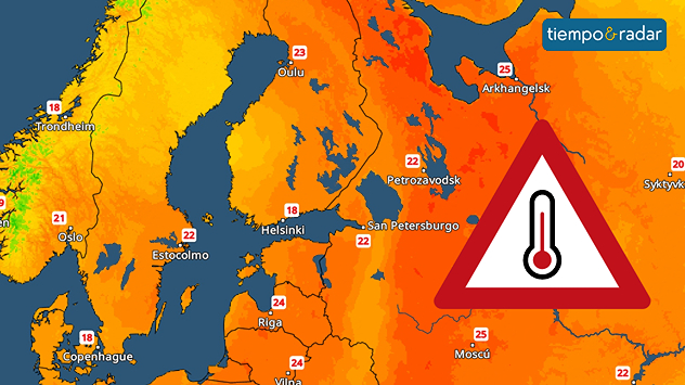 El viernes hará más calor en Laponia que en Alemania y en otros países de Europa central, dejando temperaturas más propias de principios de verano.