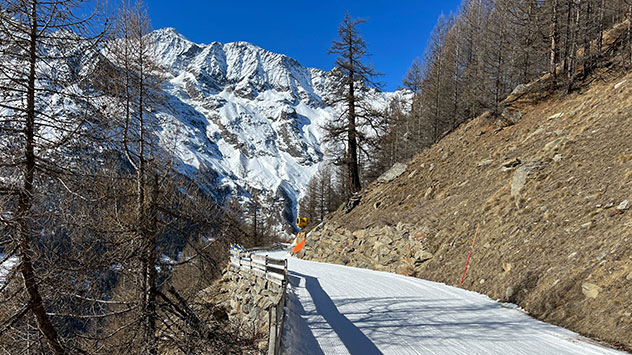 Schneearmut im Wallis