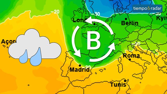 Llega una borrasca que inestabilizará el tiempo a corto plazo. 