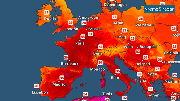 Visoke temperature u Evropi