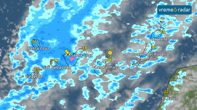 Padavine na Kanarskim ostrvima