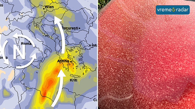 Saharski pesak, prljava kiša